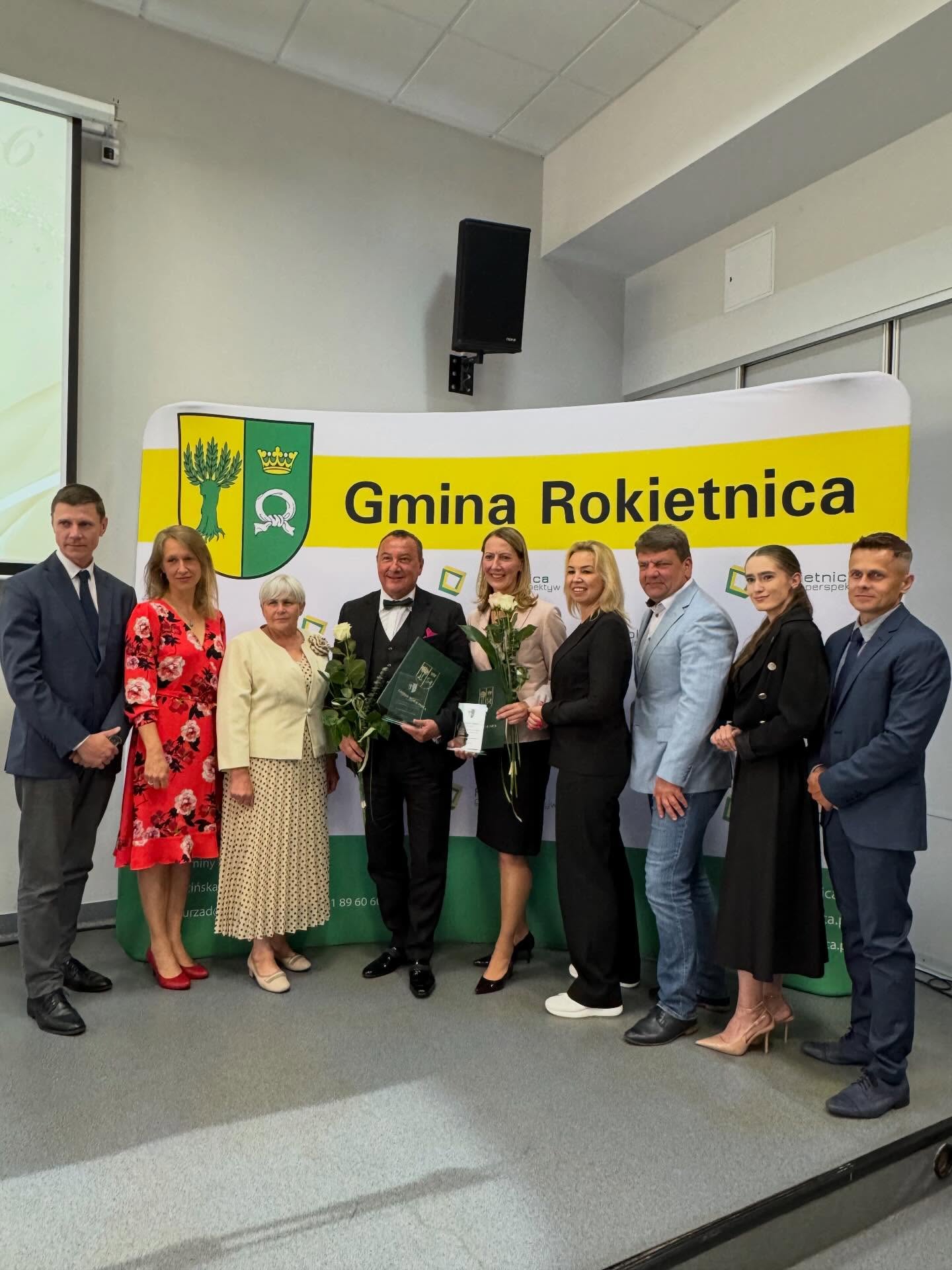 Ścianka Gminy Rokietnica, Przewodnicząca Rady Gminy Rokietnica, Radni wraz z&nbsp;Lureatem II stopnia.