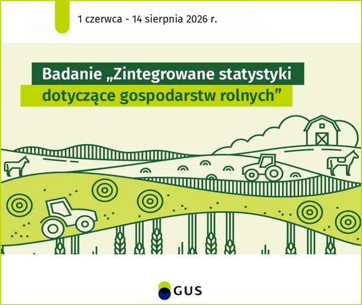 Grafika inforumująca o&nbsp;badaniu rolnym w&nbsp;dniach 01.06 - 14.08.2026 r.