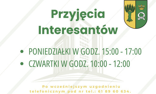 Grafika informacyjna o nowych godzinach przyjęć interesantów od 1 lipca.