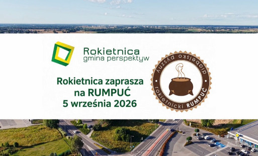 Grafika okładkowa do filmu promującego wydarzenie "Rokietnica zaprasz Wielkopolan na Rumpuć" 5 września 2026