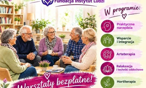 Na plakacie informacje dotyczące warsztatów
